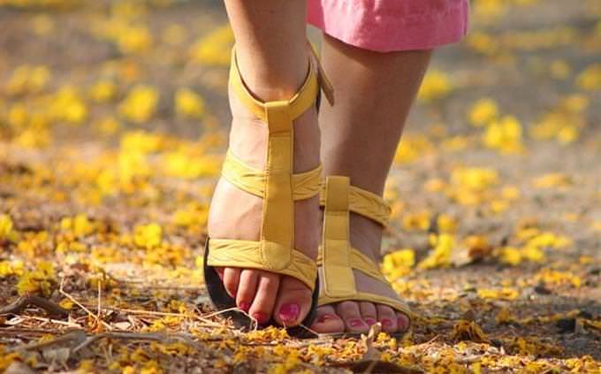 woman walking on the ground