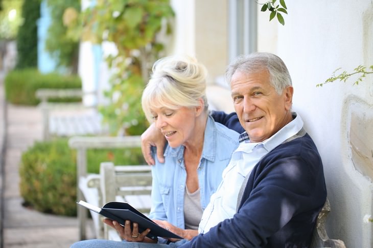 Health Benefits of Rosemary elderly couple in the yard