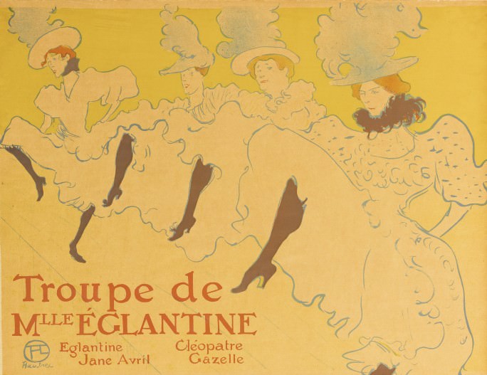 Troupe de Mlle Elegantine, poster, 1896