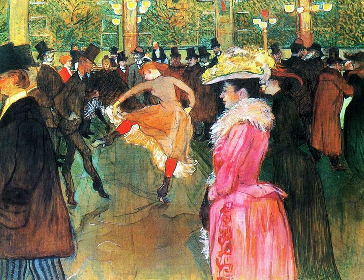 At the Moulin Rouge, The Dance, oil on canvas, 1890