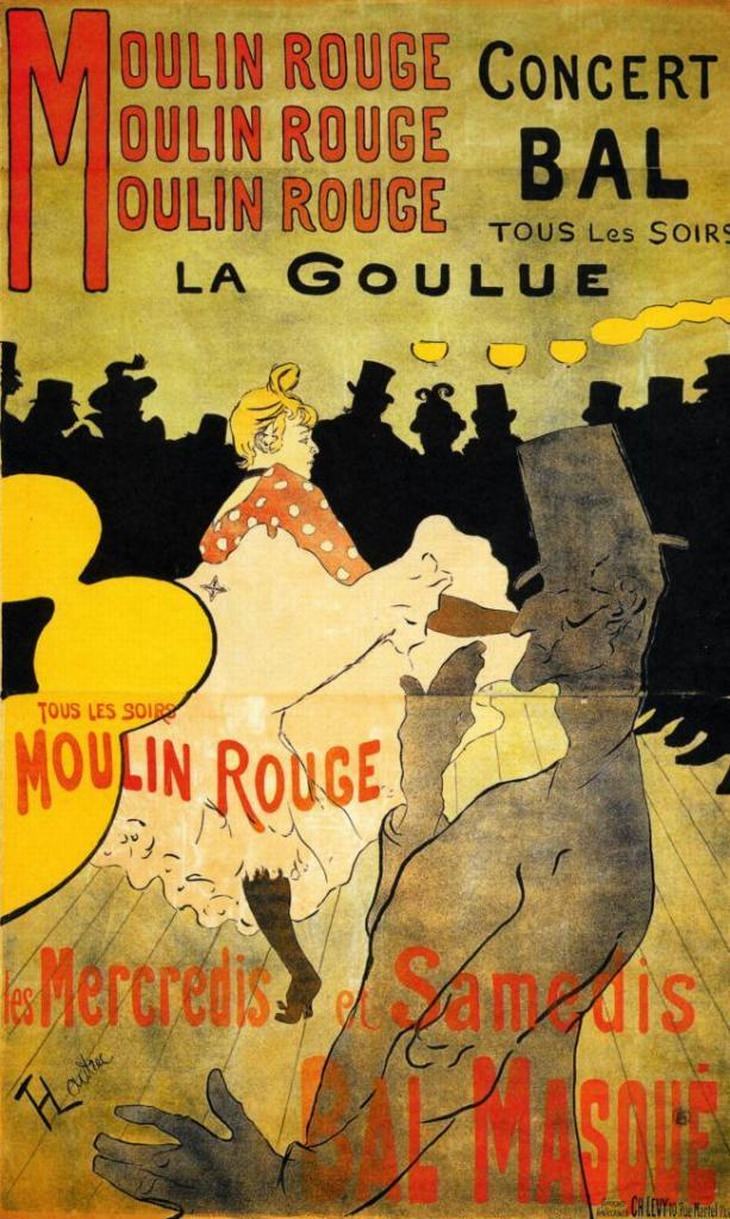 Moulin Rouge La Goulue, poster, 1891