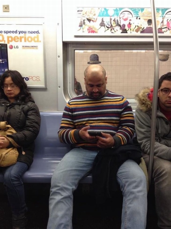 strange subway encounters hat