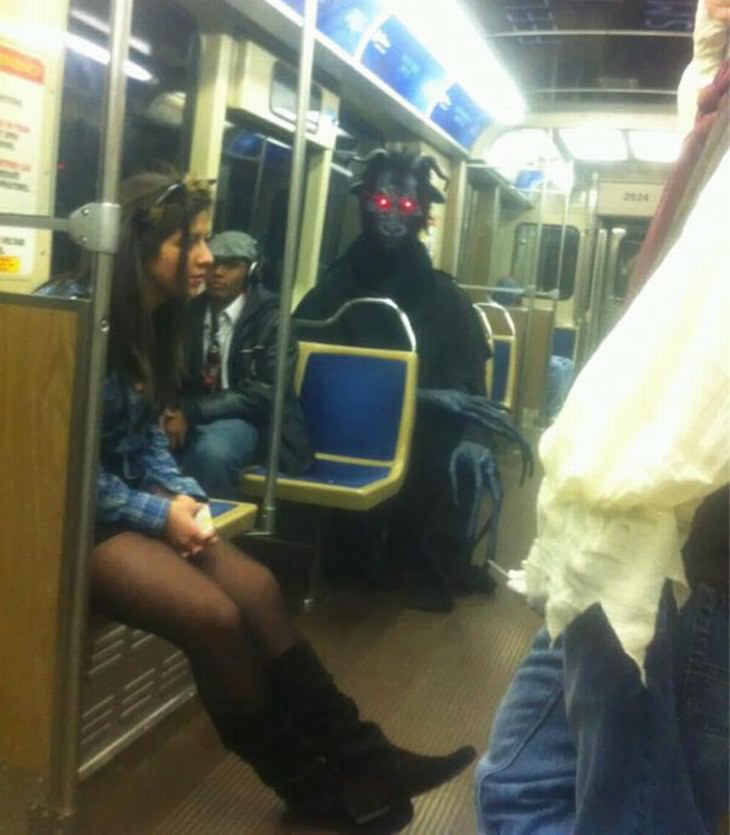 strange subway encounters devil