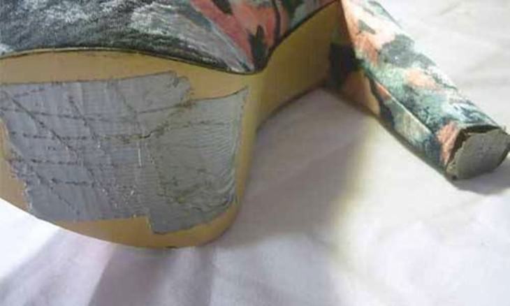 duct tape uses shoe with duct tape