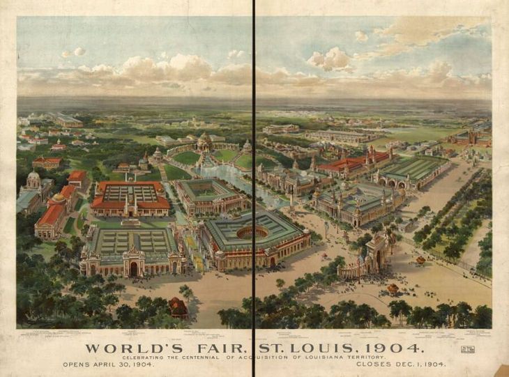 Illustrated panoramic maps St. Louis, Missouri, 1904