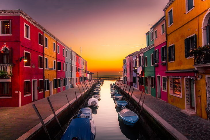 Colorful Towns and Villages Around the World Burano, Italy