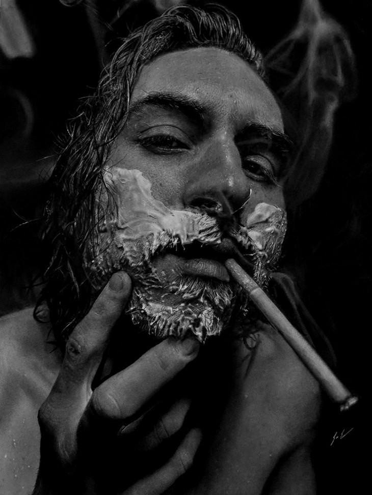 Astonishing Hyper Realistic Charcoal Portraits