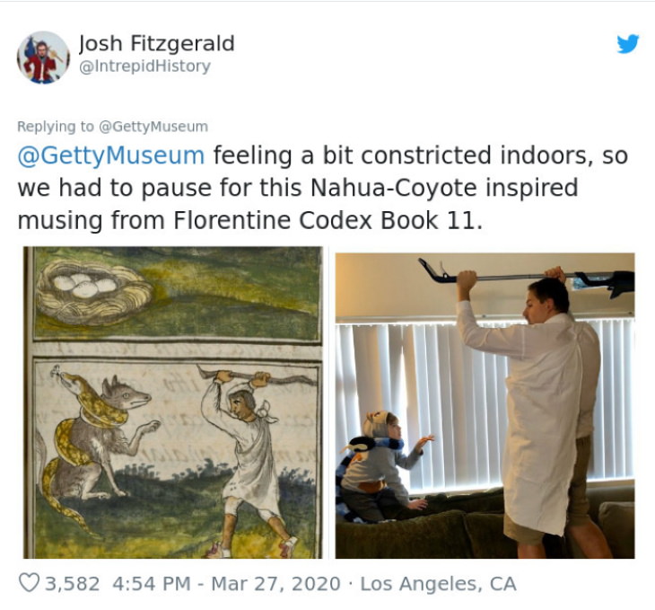 Getty Museum Famous Painting Recreations nahua codex