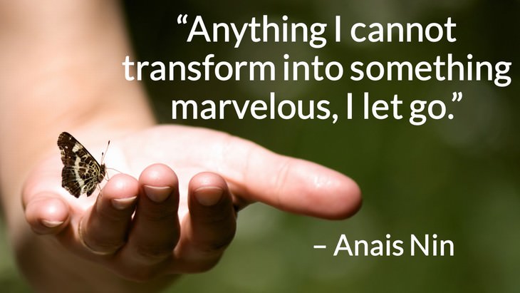 Quotes on the Importance of Moving On in Life “Anything I cannot transform into something marvelous, I let go.” – Anais Nin