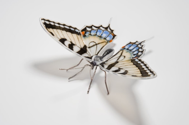 Laura Hart Glass Butterfly Sculptures Eastern Tiger Swallowtail