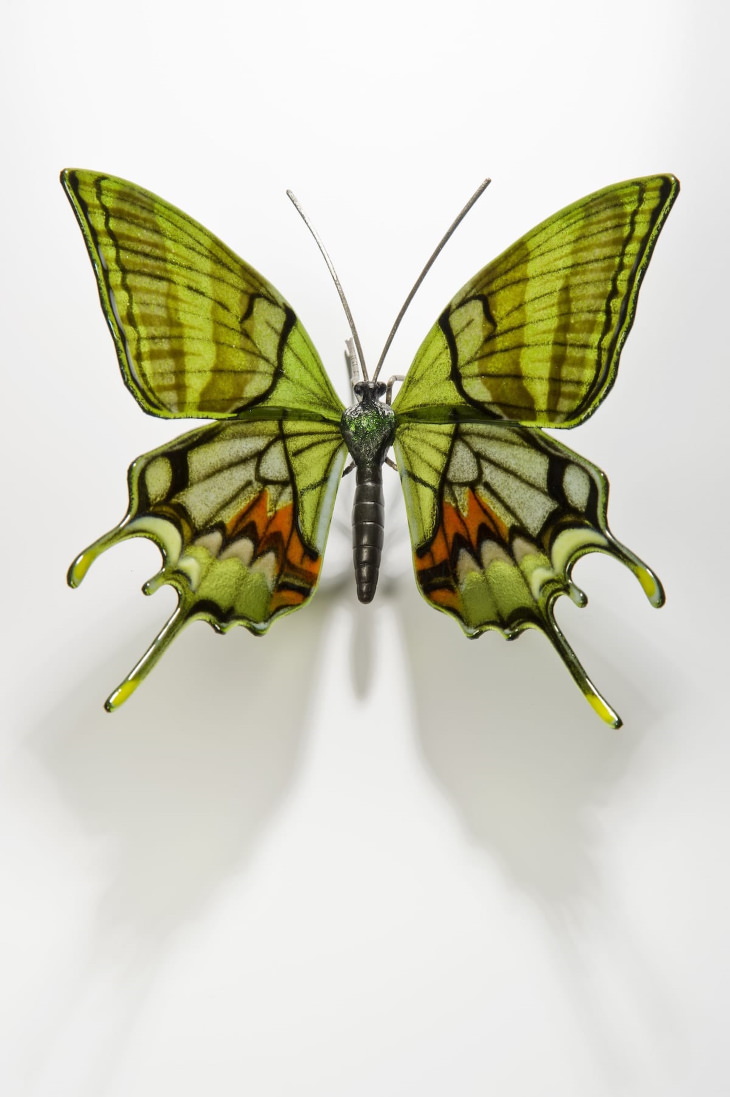 Laura Hart Glass Butterfly Sculptures Kaiser I Hind