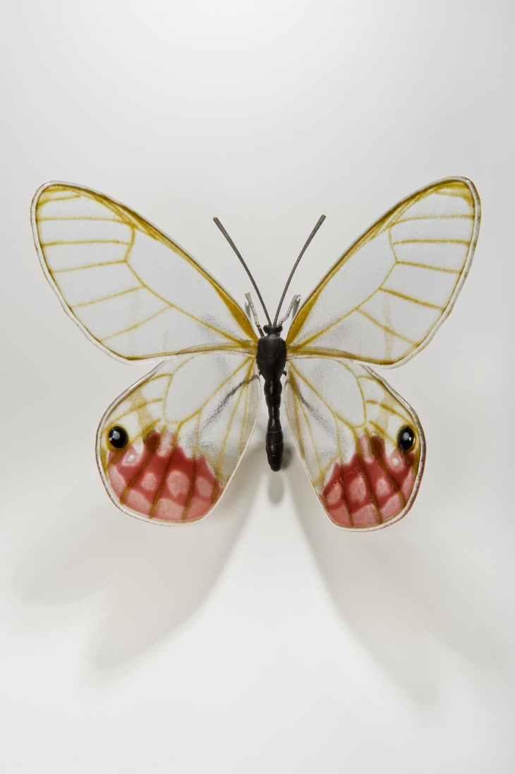 Laura Hart Glass Butterfly Sculptures Glasswing