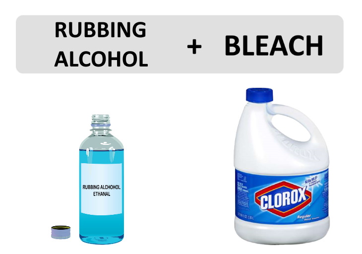 cleaning chemicals you should never mix Mixing Rubbing Alcohol and Bleach