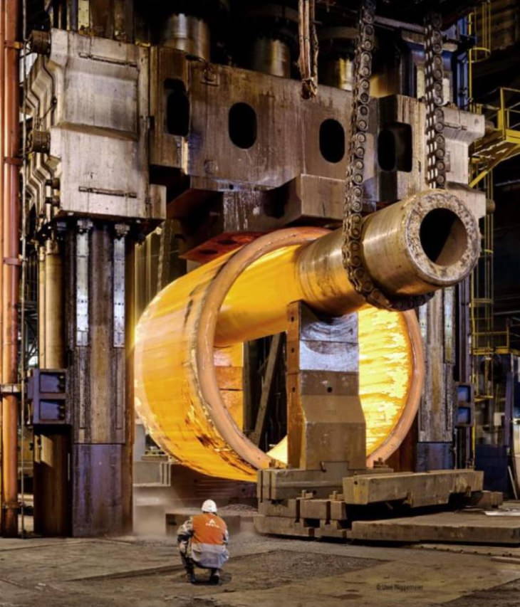 human scale photos A nuclear reactor being forged