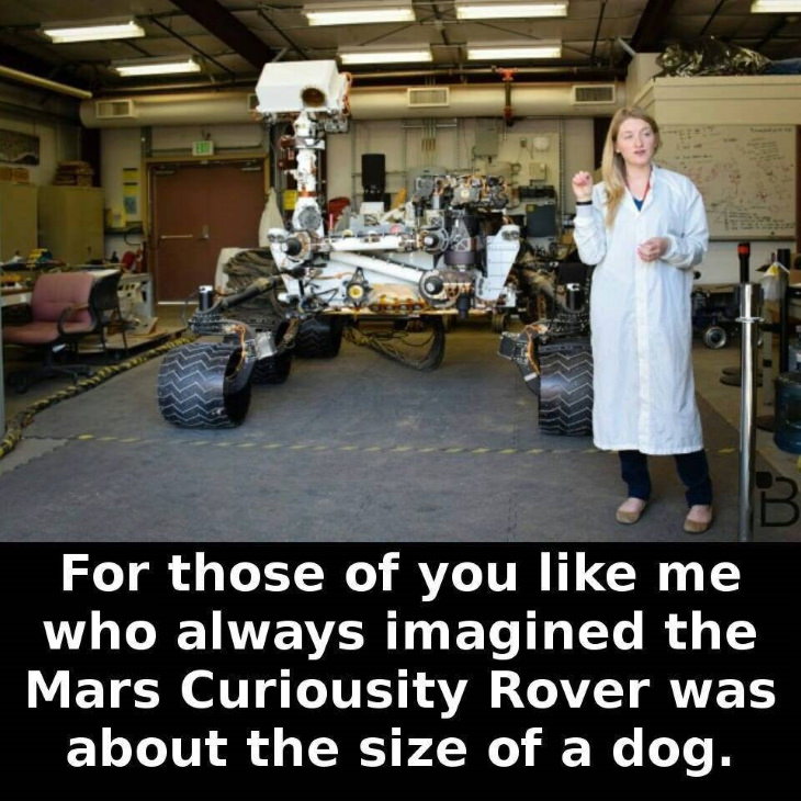 human scale photos The Mars Rover is much bigger than most people imagine