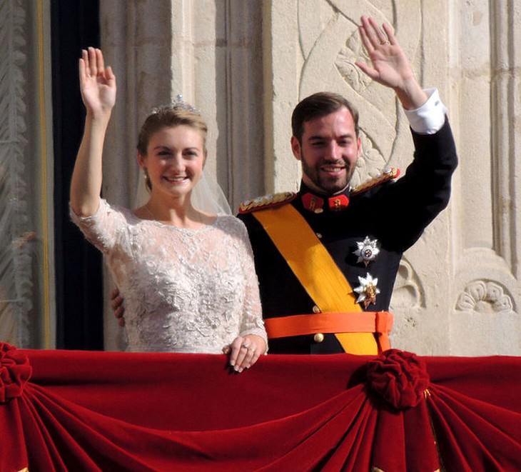 16. Guillaume, Grand Duke of Luxembourg, and Countess Stéphanie de Lannoy​, Notre Dame Cathedral in Luxemburg City, 20 October 2012