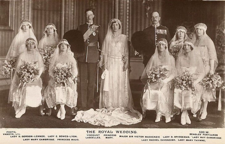 Princesa Mary (filha do Rei George V) e Visconde Lascelles