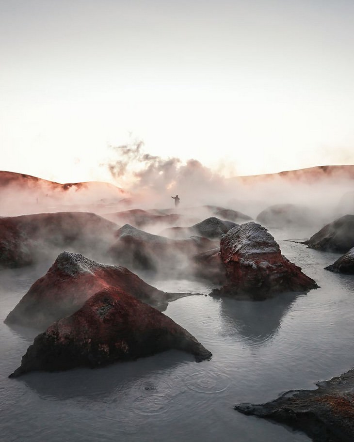 9.  Bubbling Boiling Water In Bolivia, South Bolivia