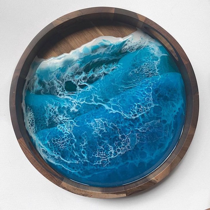 Oceanic Resin Artwork