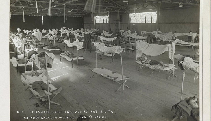 Photos From the Spanish Flu a sick ward for soldiers in Arkansas