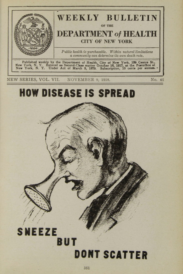 Photos From the Spanish Flu weekly bulletin Spanish flu New York