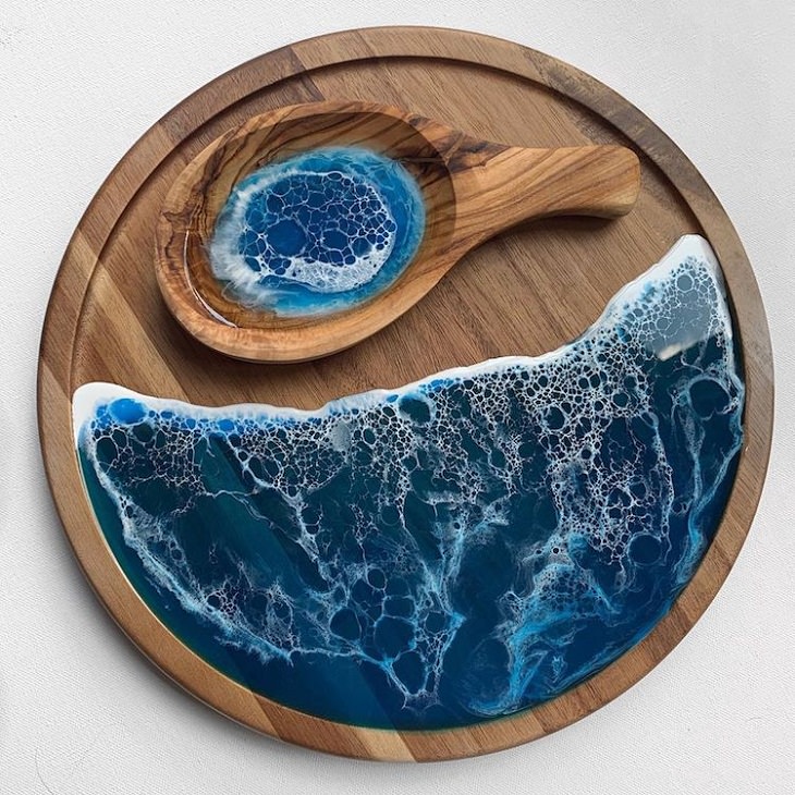 Oceanic Resin Artwork