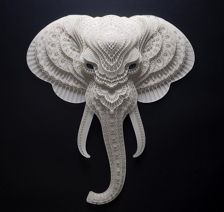 Patrick Cabral paper wildlife elephant