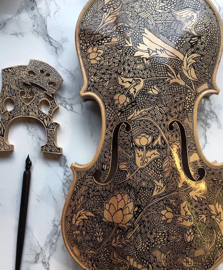 Instruments Decorated by Leonardo Frigo