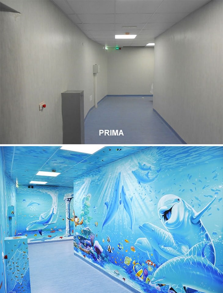 Artist Transforms Hospital Units with Murals