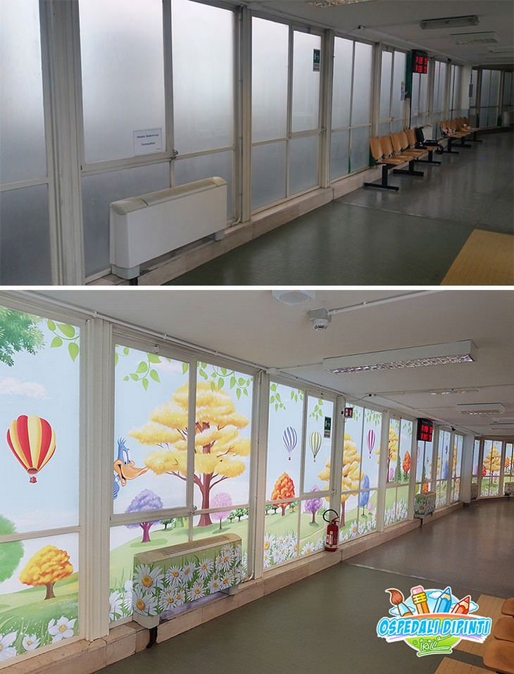 Artist Transforms Hospital Units with Murals