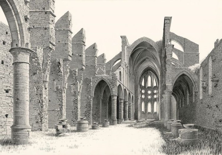 Eleanor Mill Watercolors Villers Abbey