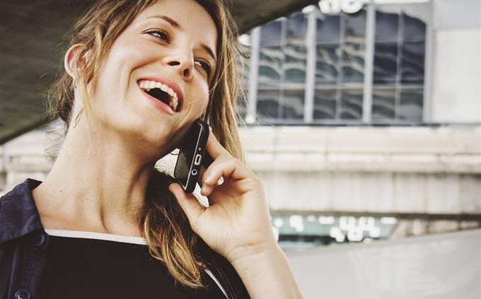 woman talking on her phone