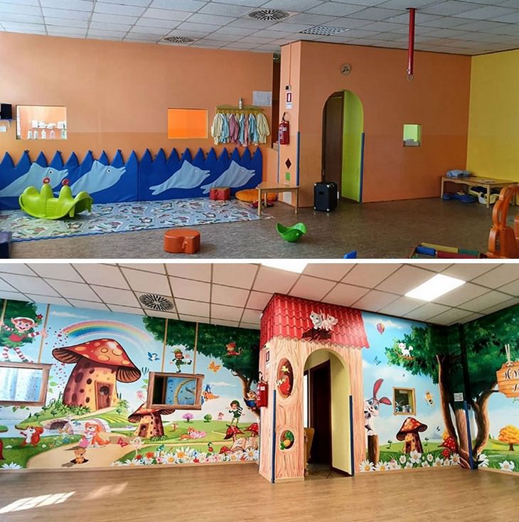 Artist Transforms Hospital Units with Murals