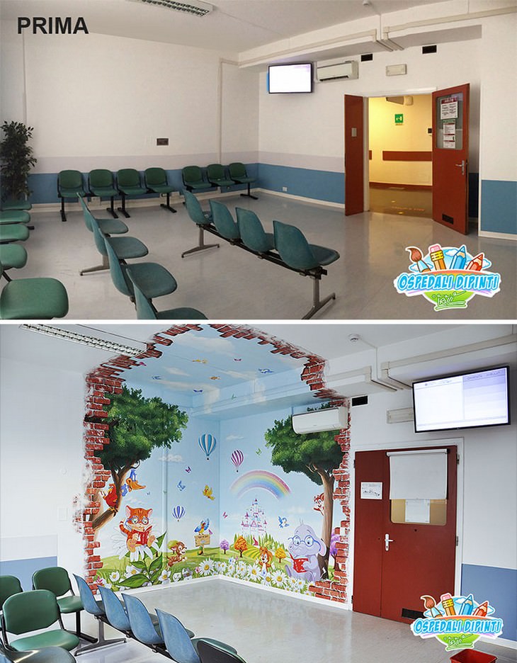 Artist Transforms Hospital Units with Murals