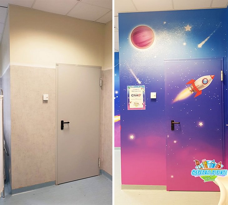 Artist Transforms Hospital Units with Murals