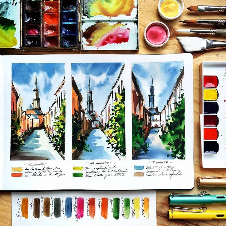 Watercolor Travel Paintings