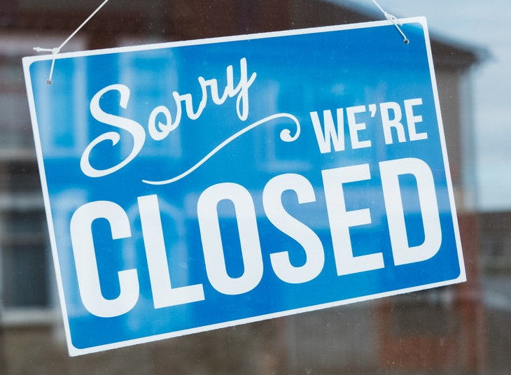 MIT Study Businesses That Should Reopen Last closed sign