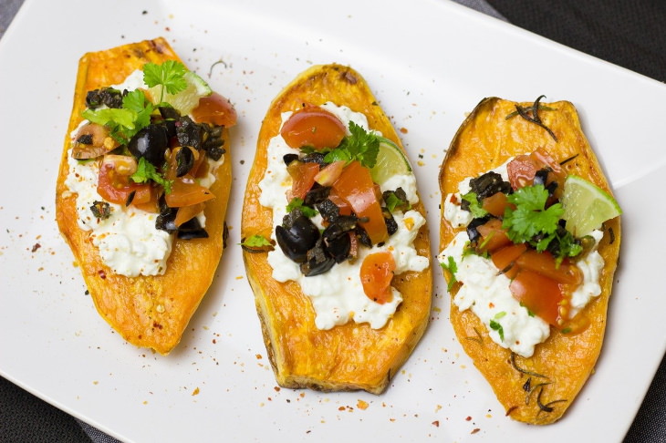 Sweet vs Regular Potato loaded sweet potato