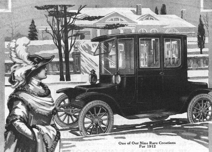 Oldest electric cars, Detroit Electric electric car. ad