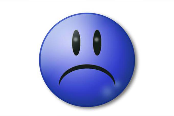 sad blue emoticon