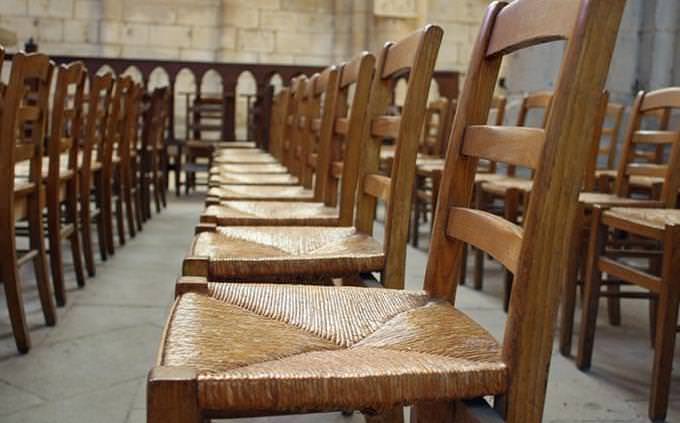 empty chairs in a hall