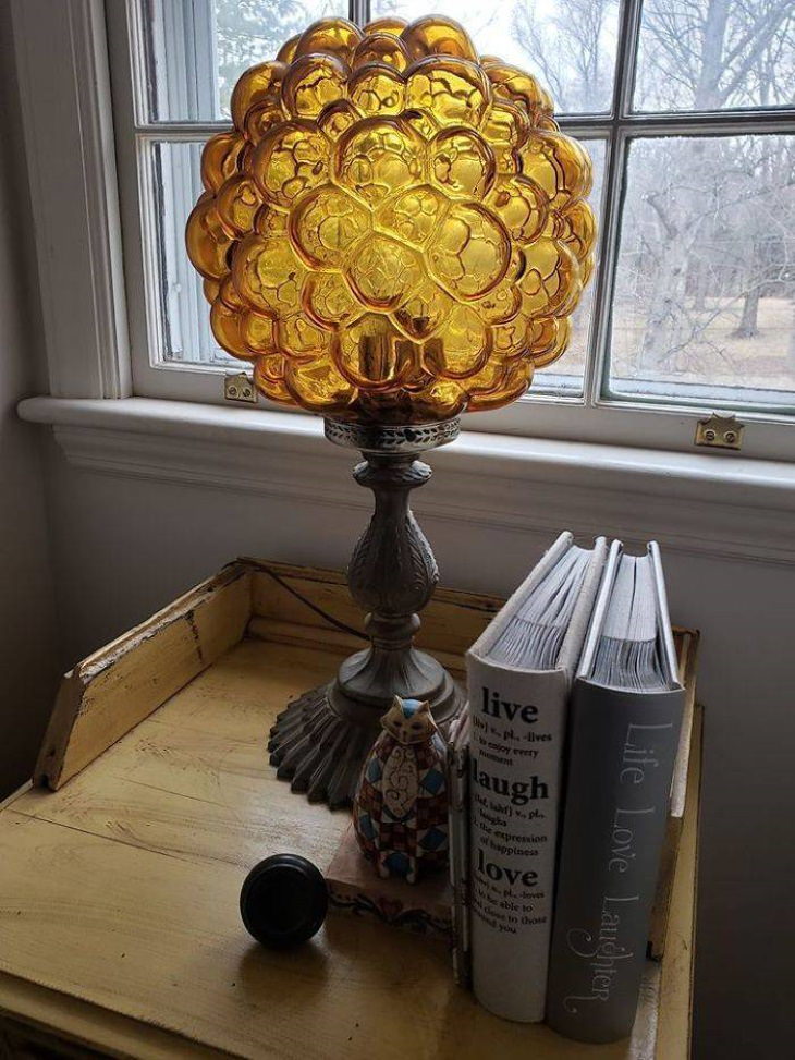Thriftstore Treasures brain lamp