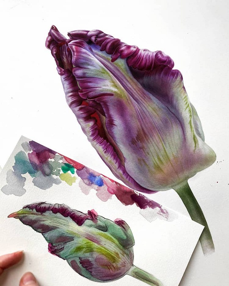 Hyperrealistic Watercolor Paintings