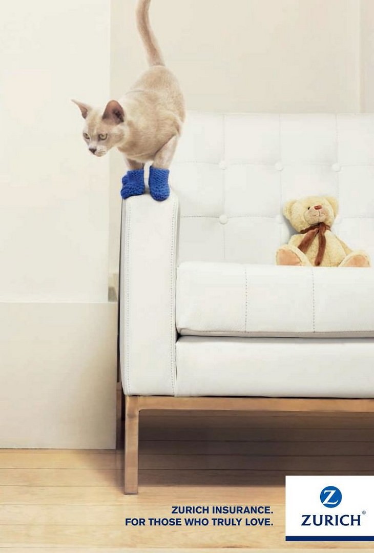 15 Hilarious Advertisements Featuring Cats