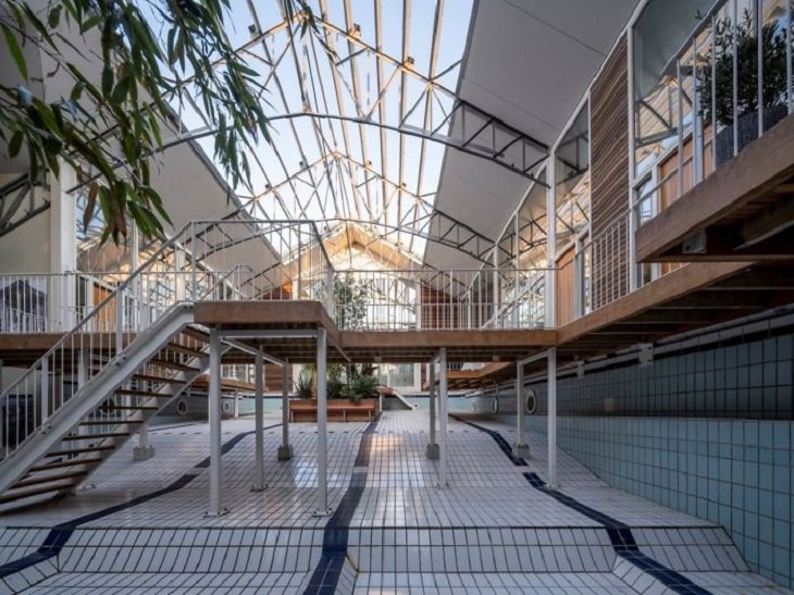 Repurposed Buildings, indoor swimming pool