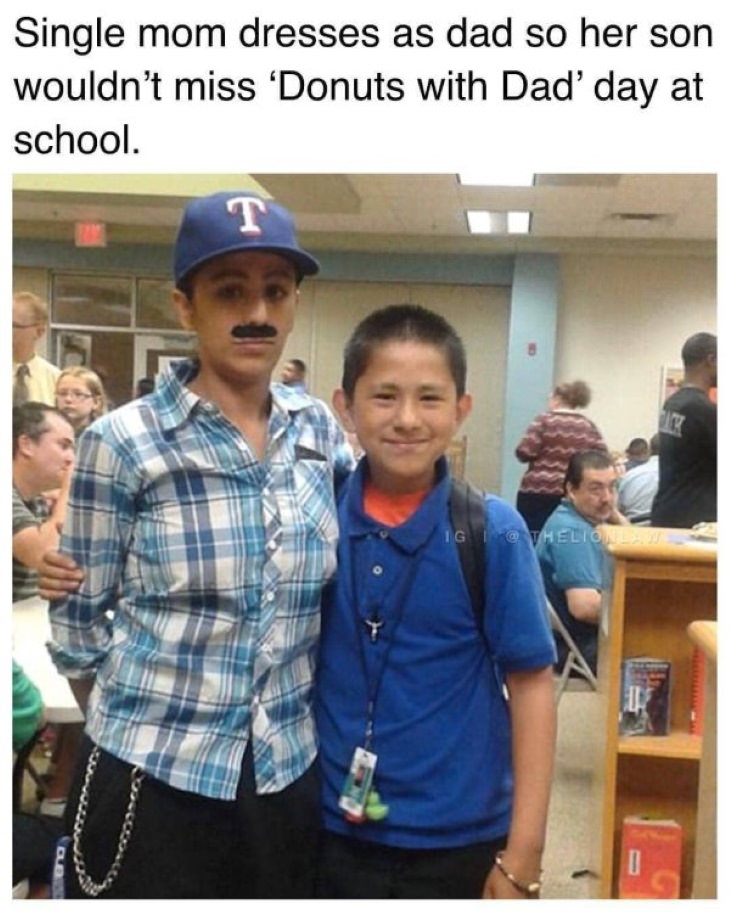 Wholesome Pics donuts with dads
