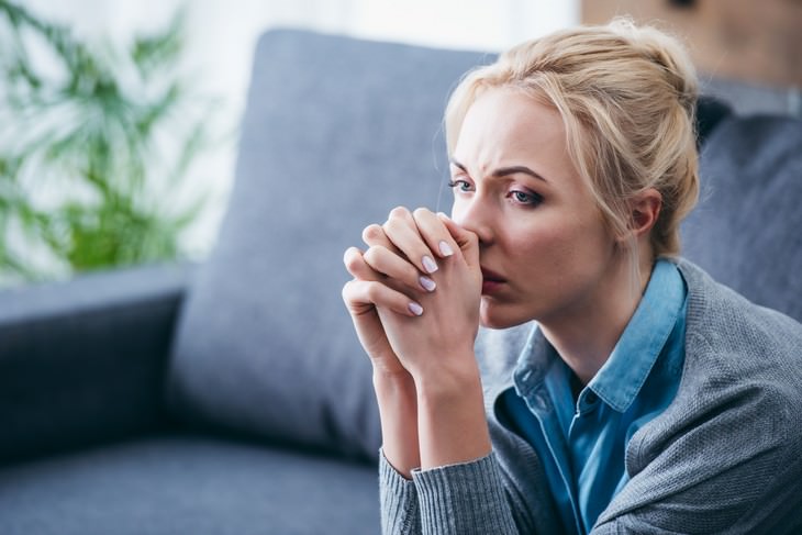 Take Control Of Your Wellbeing Through Breathing anxious woman