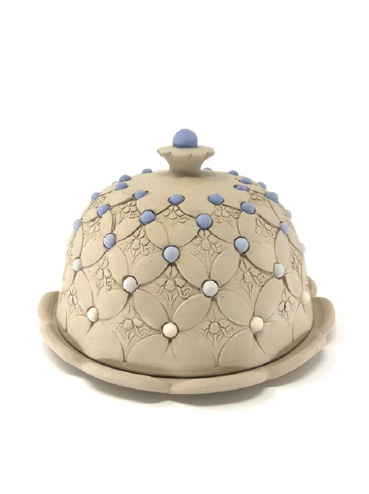 Cute Kitchen Items, unfired butter dish.