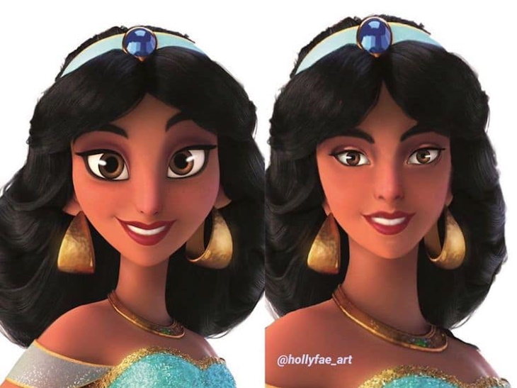 Disney Princesses Reimagined by Holly Fae Jasmine (Aladdin)