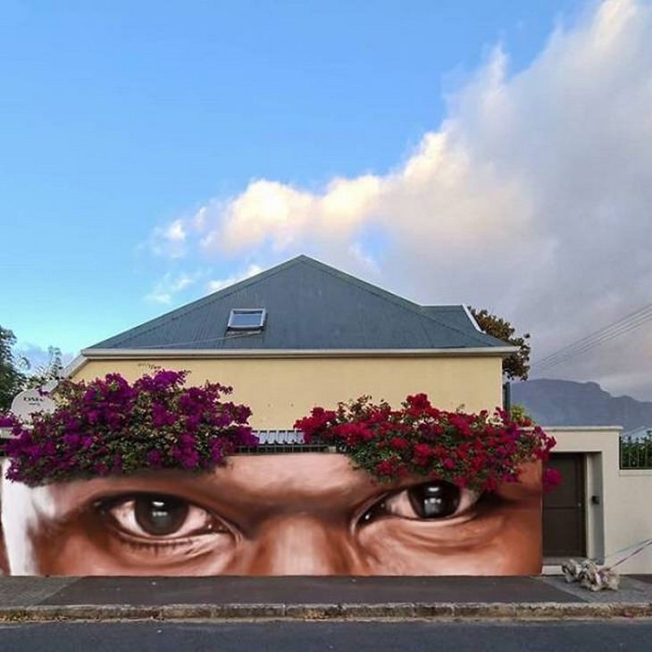 Graffiti Artist Uses Surroundings Brilliantly